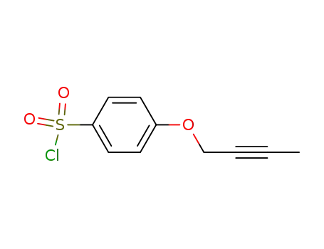 Molecular Structure of 286459-94-7 (Benzenesulfonyl chloride, 4-(2-butynyloxy)-)