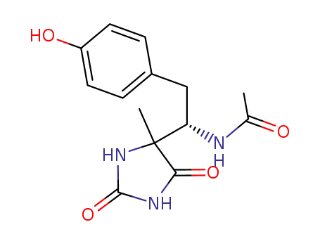 N-[2-(4-hydroxy-phenyl)-1-(4-methyl-2,5-dioxo-imidazolidin-4-yl)-ethyl]-acetamide