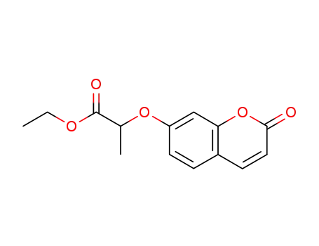 Molecular Structure of 314262-30-1 (Ethyl 2-(2-oxo-2H-chromen-7-yloxy)propanoate)