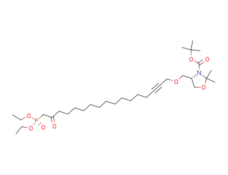 4-[17-(diethoxy-phosphoryl)-16-oxo-heptadec-2-ynyloxymethyl]-2,2-dimethyl-oxazolidine-3-carboxylic acid tert-butyl ester