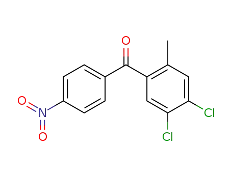 Molecular Structure of 280744-28-7 (Methanone, (4,5-dichloro-2-methylphenyl)(4-nitrophenyl)-)
