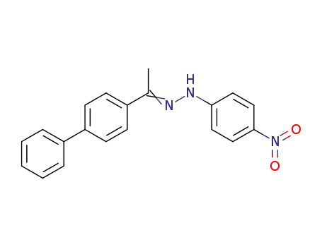 Molecular Structure of 7746-51-2 (Ethanone, 1-[1,1'-biphenyl]-4-yl-, (4-nitrophenyl)hydrazone)