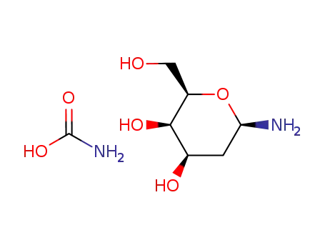 2-deoxy-β-D-lyxo-hexopyranosylammonium carbamate