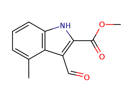 1H-INDOLE-2-CARBOXYLIC ACID,3-FORMYL-4-METHYL-,METHYL ESTER