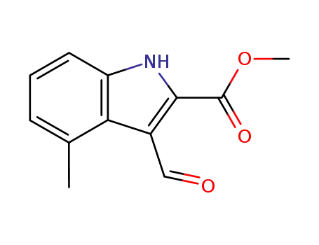 1H-Indole-2-carboxylic acid, 3-formyl-4-methyl-, methyl ester