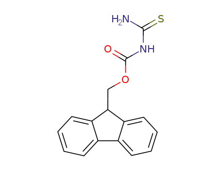 Molecular Structure of 371770-30-8 (Carbamic acid, (aminothioxomethyl)-, 9H-fluoren-9-ylmethyl ester)