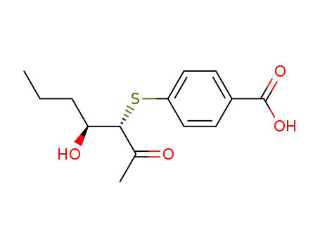 rel-(3R,4R)-3-(4-carboxyphenylthio)-4-hydroxyheptan-2-one