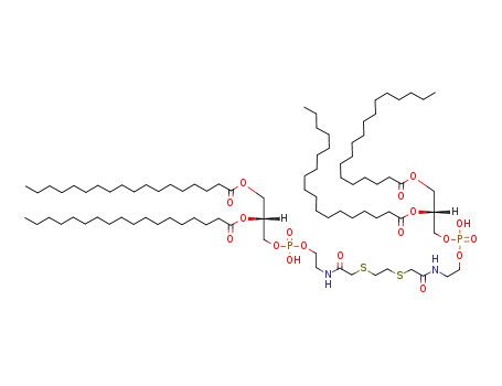 Octadecanoic acid (R)-2-[(2-{2-[2-({2-[((R)-2,3-bis-octadecanoyloxy-propoxy)-hydroxy-phosphoryloxy]-ethylcarbamoyl}-methylsulfanyl)-ethylsulfanyl]-acetylamino}-ethoxy)-hydroxy-phosphoryloxy]-1-octadecanoyloxymethyl-ethyl ester