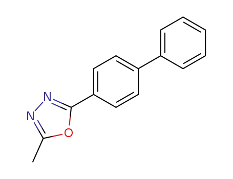 Molecular Structure of 36361-64-5 (1,3,4-Oxadiazole, 2-[1,1'-biphenyl]-4-yl-5-methyl-)