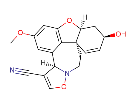 [4aS-(4aα,6β,8aR*,14aS*)]-4a,5,9,10-tetrahydro-6-hydroxy-3-methoxy-6H,14aH-benzofuro[3a,3,2-ef]isoxazolo[3,2-a][2]benzazepine-14-carbonitrile