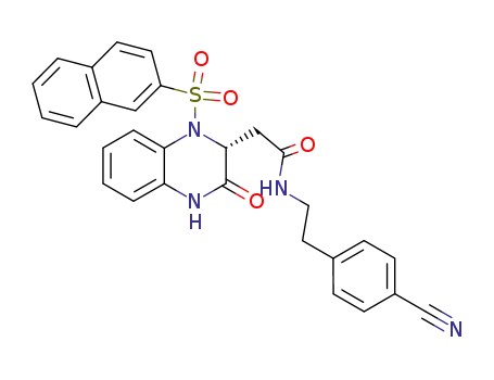N-[2-(4-cyano-phenyl)-ethyl]-2-[1-(naphthalene-2-sulfonyl)-3-oxo-1,2,3,4-tetrahydro-quinoxalin-2-yl]-acetamide