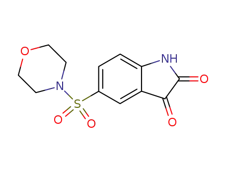 Molecular Structure of 220510-03-2 (5-(MORPHOLIN-4-YLSULFONYL)-1H-INDOLE-2,3-DIONE)
