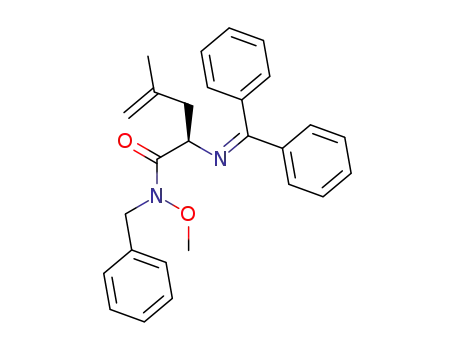 (R)-2-(Benzhydrylidene-amino)-4-methyl-pent-4-enoic acid benzyl-methoxy-amide