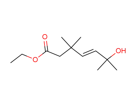 (E)-6-Hydroxy-3,3,6-trimethyl-hept-4-enoic acid ethyl ester
