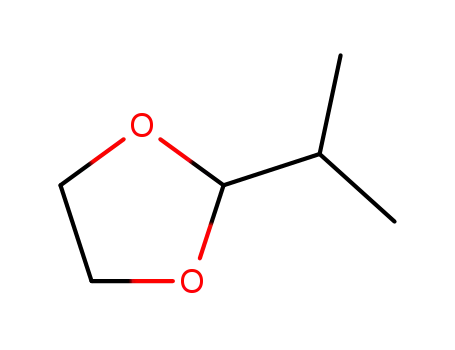Molecular Structure of 822-83-3 (2-propan-2-yl-1,3-dioxolane)
