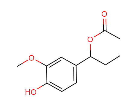 1-(4-hydroxy-3-methoxyphenyl)prop-1-yl acetate