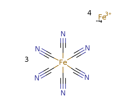 Ferrate(4-),hexakis(cyano-kC)-,iron(3+) (3:4), (OC-6-11)-