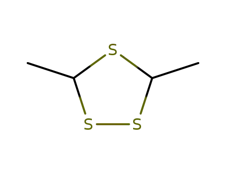 Molecular Structure of 23654-92-4 (3,5-Dimethyl-1,2,4-trithiolane)