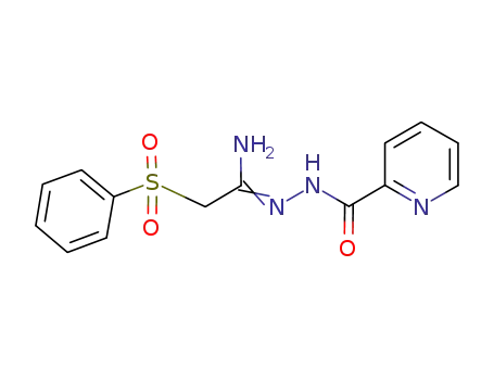pyridine-2-carboxylic acid (1-amino-2-benzenesulfonylethylidene)hydrazide