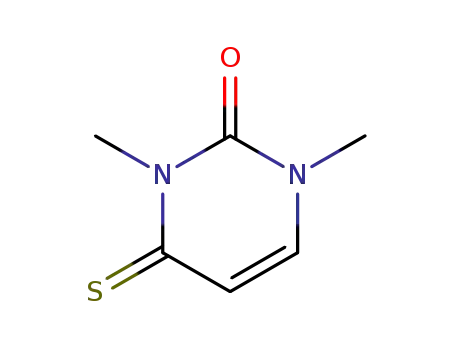 Molecular Structure of 49785-67-3 (1,3-dimethyl-4-sulfanylidene-pyrimidin-2-one)