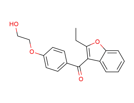 2-ethyl-3-[4-(2-hydroxy-ethoxy)-benzoyl]-benzofuran