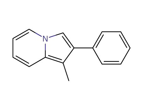 Molecular Structure of 1019-12-1 (Indolizine, 1-methyl-2-phenyl-)