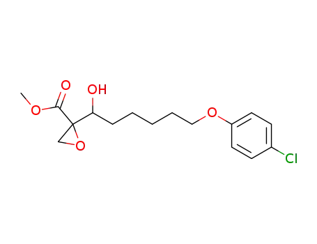 2-[6-(4-chlorophenoxy)-1-hydroxyhexyl]-2-oxiranecarboxylic acid methyl ester