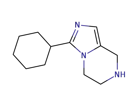 Molecular Structure of 441064-90-0 (Imidazo[1,5-a]pyrazine, 3-cyclohexyl-5,6,7,8-tetrahydro-)