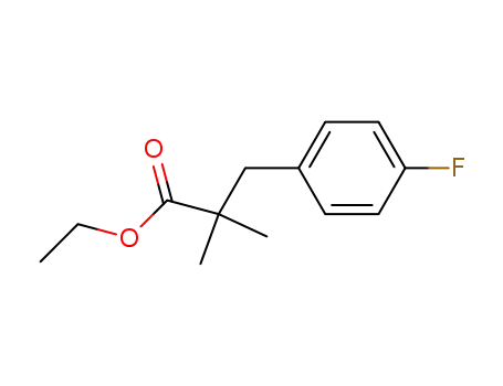 Molecular Structure of 676621-95-7 (Ethyl 3-(4-fluorophenyl)-2,2-dimethylpropanoate)
