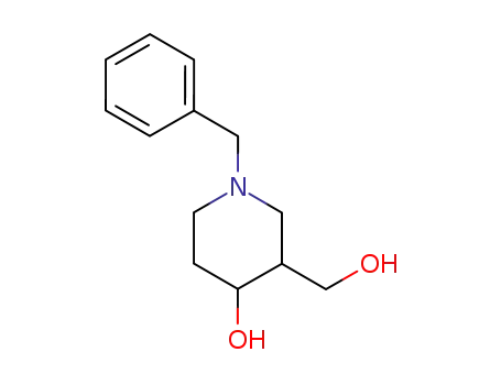 Molecular Structure of 886-46-4 (3-Piperidinemethanol, 4-hydroxy-1-(phenylmethyl)-)