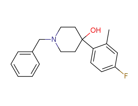 1-benzyl-4-(4-fluoro-2-methylphenyl)piperidin-4-ol