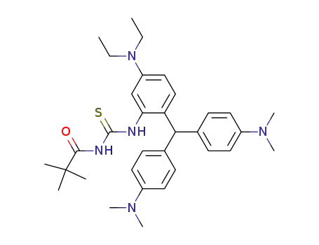 4-diethylamino-2-(N'-pivaloylthioureido)-4',4"-bis-(dimethylamino)triphenylmethane