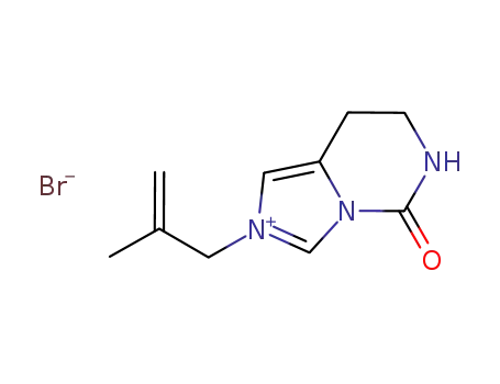 2-(2-methylprop-2-enyl)-5-oxo-5,6,7,8-tetrahydroimidazo[1,5-c]pyrimidin-2-ium bromide