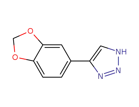 Molecular Structure of 369363-79-1 (1H-1,2,3-Triazole, 4-(1,3-benzodioxol-5-yl)-)