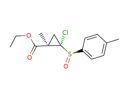 2-chloro-1-methyl-2-(toluene-4-sulfinyl)cyclopropanecarboxylic acid ethyl ester