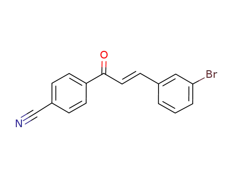 4-[3-(3-bromophenyl)-1-oxo-2-propenyl]benzonitrile