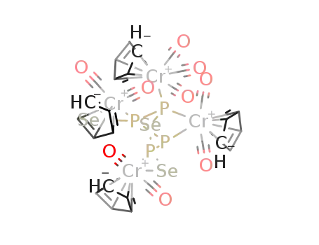 (C5H5)4Cr4(CO)9(P4Se3)