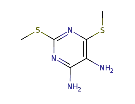 2,6-bis(methylsulfanyl)pyrimidine-4,5-diamine cas  61772-85-8