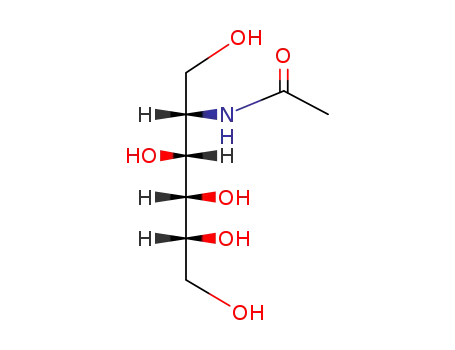 Molecular Structure of 4271-28-7 (N-ACETYL-D-GLUCOSAMINITOL)