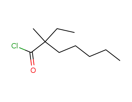 Molecular Structure of 60545-30-4 (2-Ethyl-2-methylheptanoyl chloride)