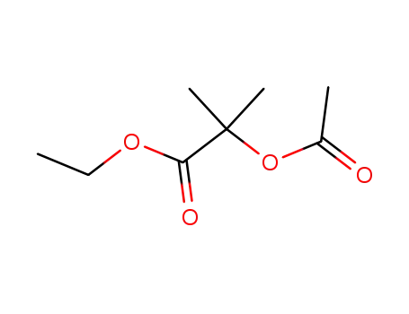 Molecular Structure of 6283-75-6 (ethyl 2-(acetyloxy)-2-methylpropanoate)
