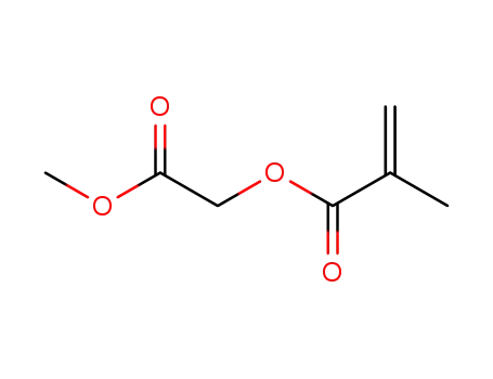 Molecular Structure of 13318-09-7 (Methacrylic acid, carbomethoxymethyl ester)
