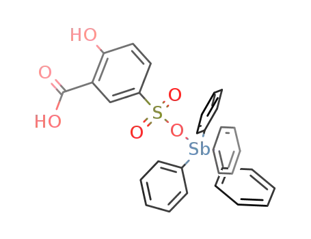 5-(tetraphenylantimoniooxysulfonyl)salicylic acid