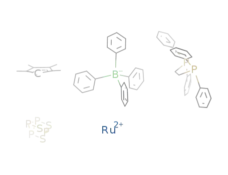 (η5-pentamethylcyclopentadienyl)ruthenium(II)[bis(diphenylphosphanyl)ethane](η1-tetraphosphorus trisulfide) tetraphenylborate