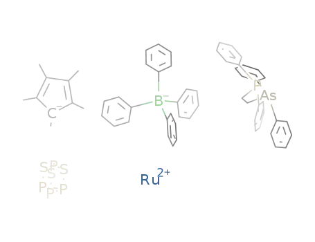(η5-pentamethylcyclopentadienyl)ruthenium(II)[(1-diphenylarsanyl-2-diphenylphosphanyl)ethylene](η1-tetraphosphorus trisulfide) tetraphenylborate