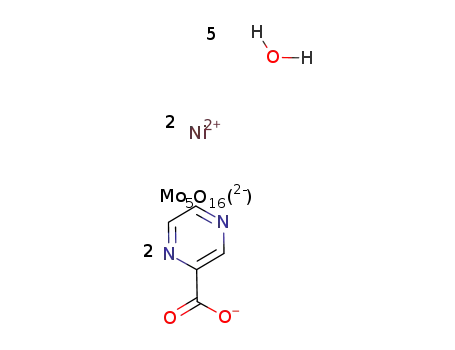 [Ni2(pyrazinecarboxylato)2(H2O)5][Mo5O16]
