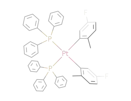 cis-bis(2-methyl-5-fluorophenyl)bis(triphenylphosphane)platinum(II)