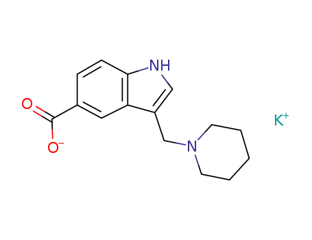 potassium 3-piperidin-1-ylmethyl-1H-indole-5-carboxylate