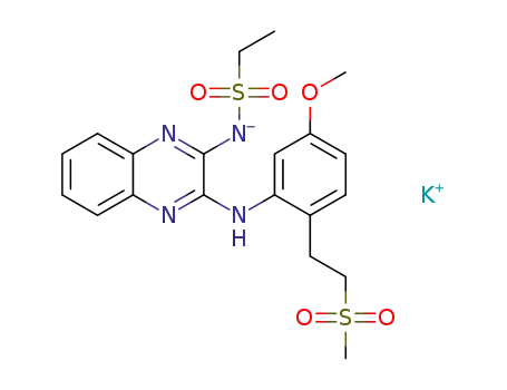 N-[3-({5-methoxy-2-[2-(methylsulfonyl)ethyl]phenyl}amino)quinoxalin-2-yl]ethanesulfonamide potassium salt