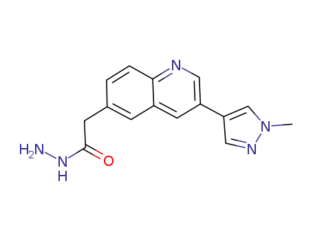 [3-(1-methyl-1H-pyrazol-4-yl)quinolin-6-yl]acetic acid hydrazide